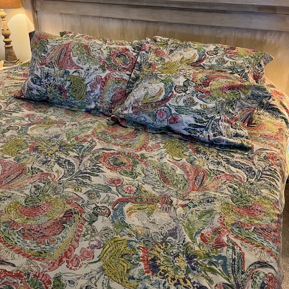 Pottery Barn Bedding Pottery Barn King Sized Duvet Cover And 4